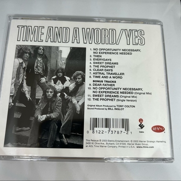 Euc-yes Time And A Word Expanded & Remastered CD R2 73787 Rhino/Elektra Vintage - Picture 4 of 8